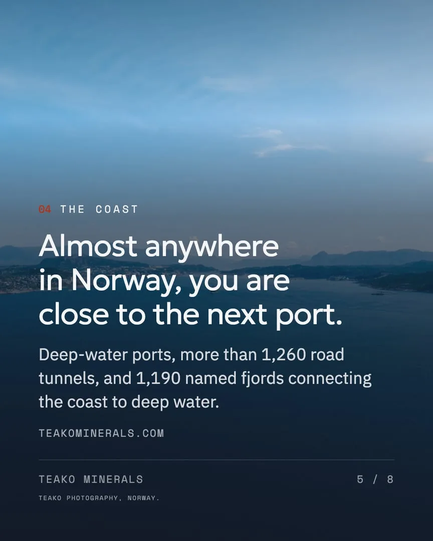Why Norway, page 5: “Almost anywhere in Norway, you are close to the next port.”, the fjord shore